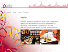 Tablet Screenshot of foodmasterco.com